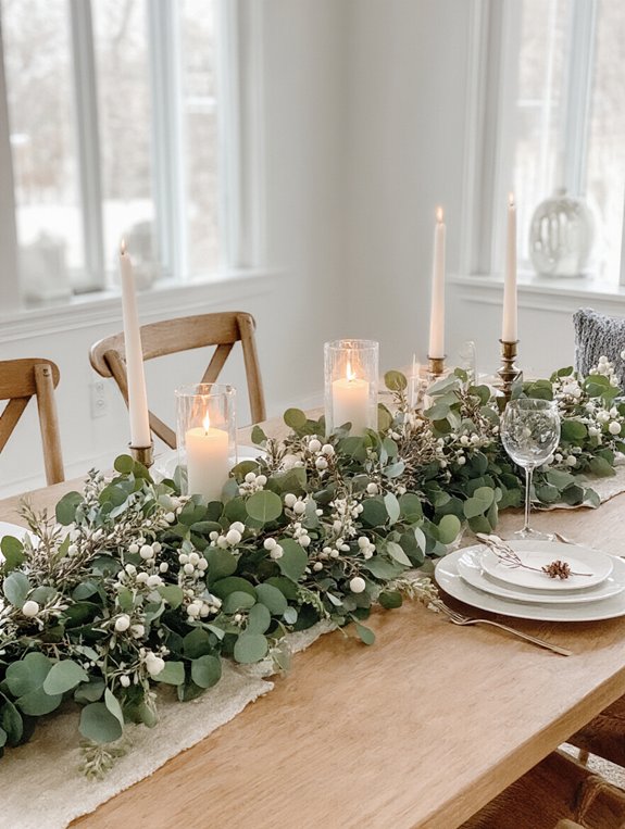 winter charm with eucalyptus