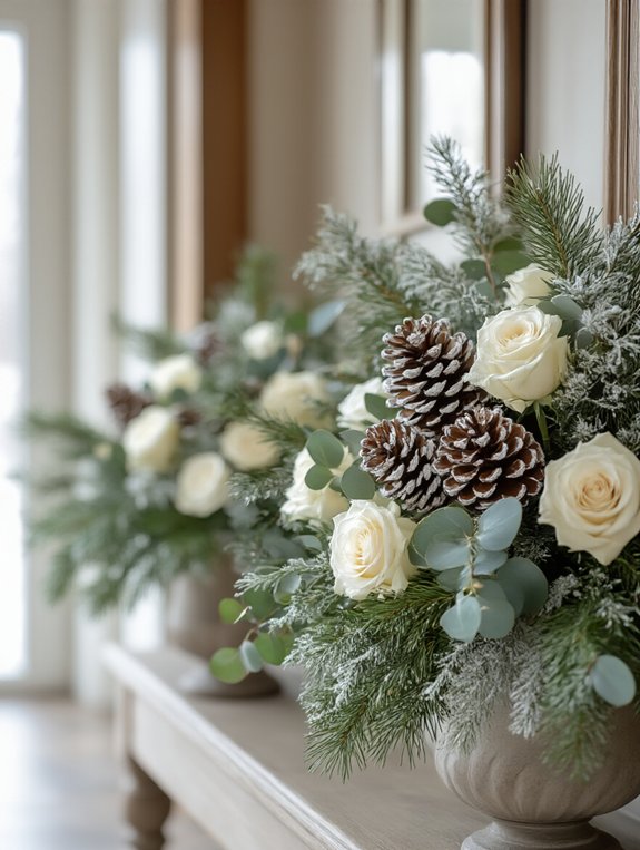 winter floral arrangement magic