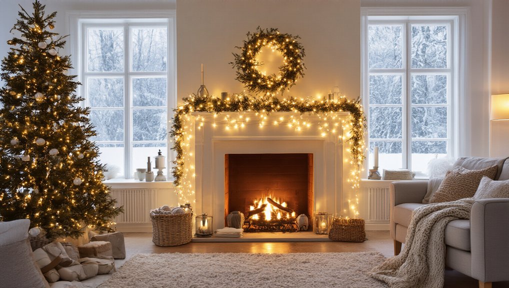 winter nights fairy lights