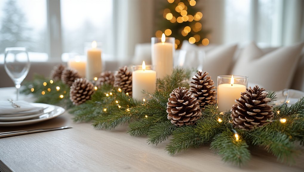 winter pinecone centerpiece ideas