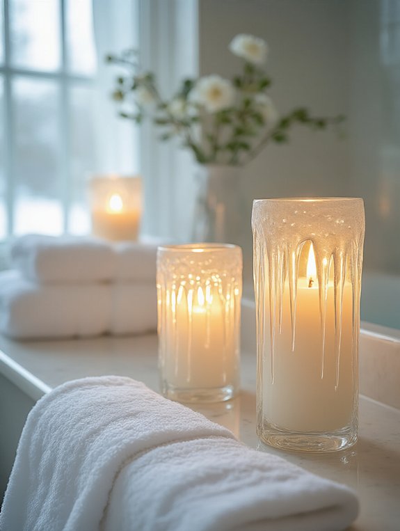 winter themed candleholder elegance