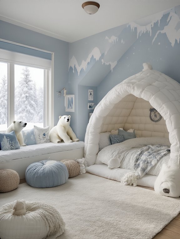 winter wonderland bedroom adventure