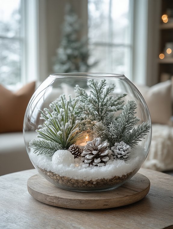 winter wonderland terrariums craft