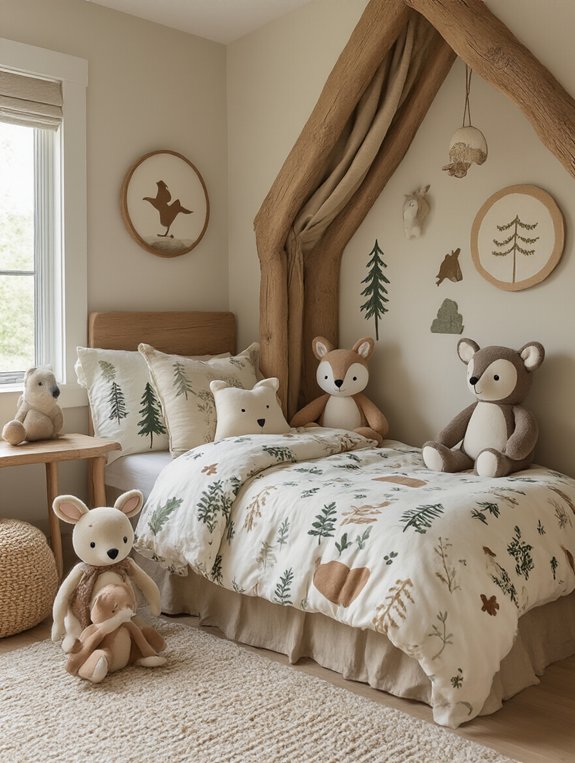 woodland themed kids decor
