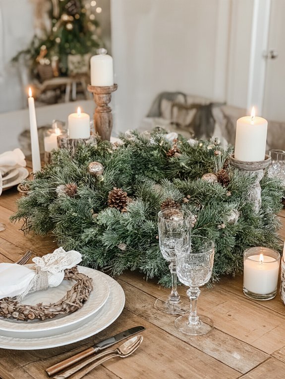 wreath centerpiece festive delight